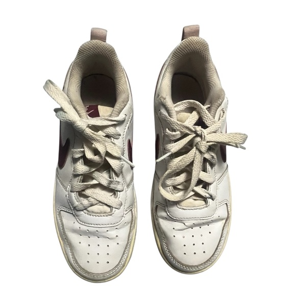 Nike Court Borough 2 Low White Dark Beetroot - Picture 15 of 16